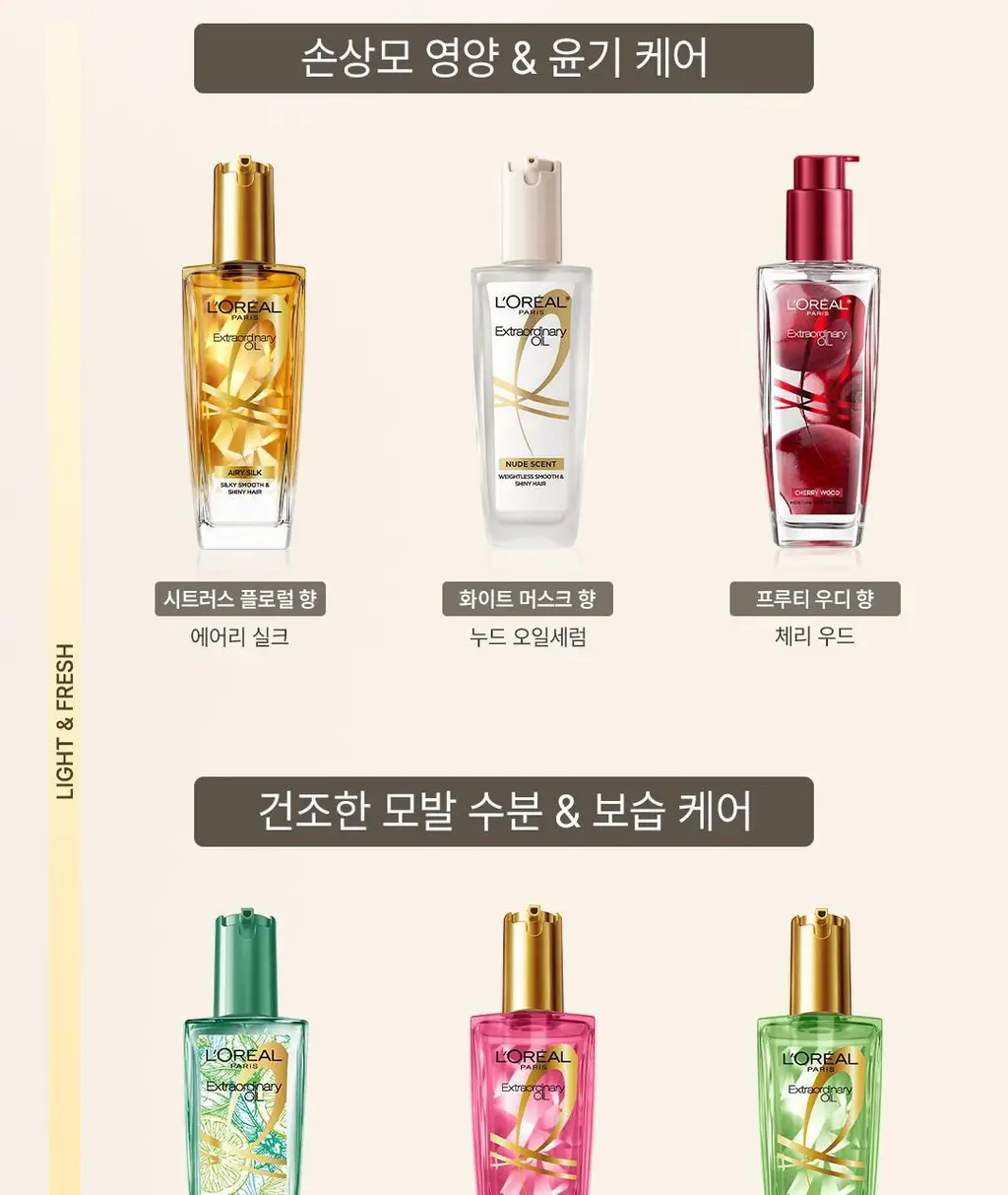 [열보호ㅣ퍼퓸헤어오일] 로레알파리 헤어 오일 에센스 100ml 6종 기획/단품 택 1 상세페이지 29